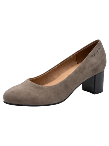 Tamaris WIDE FIT Pumps in TAUPE SUEDE