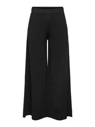JACQUELINE de YONG Hose weites Bein elastischer Bund Seitentaschen in Schwarz-3