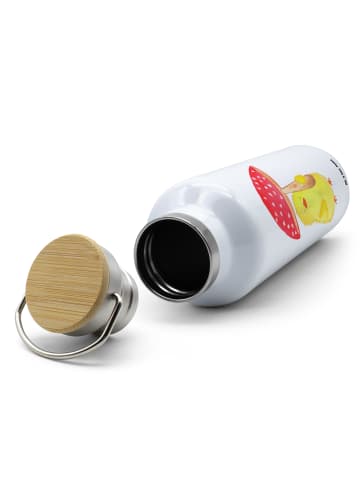 Mr. & Mrs. Panda Trinkflasche Küken Fliegenpilz ohne Spruch in Weiß