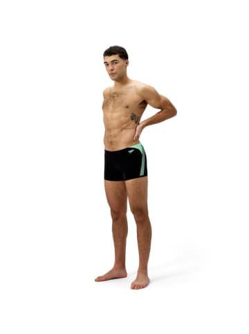 Speedo Hyperboom Badeshorts chlorbeständig in Schwarz