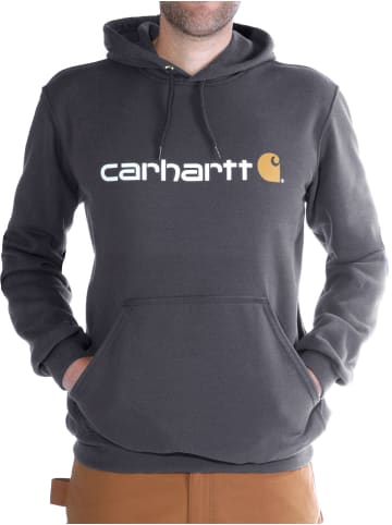 CARHARTT  Logo Sweatshirt in dunkelgrau