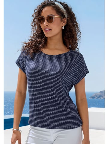 Vivance Kurzarmshirt in navy, koralle