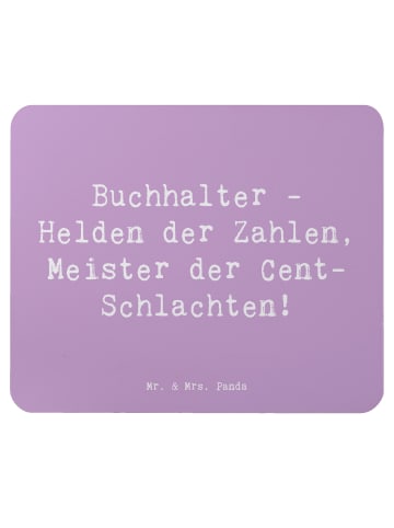Mr. & Mrs. Panda Mouse Pad Spruch Buchhalter Helden mit Spruch in Lavendeltraum