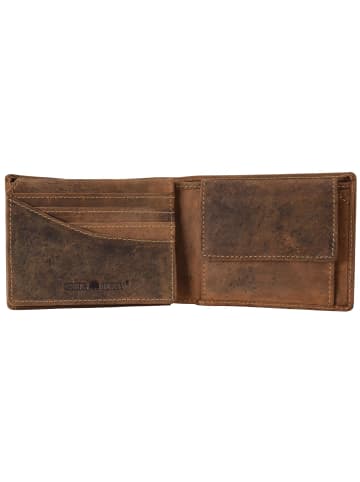 Greenburry Vintage Keiler Geldbörse Leder 12 cm braun