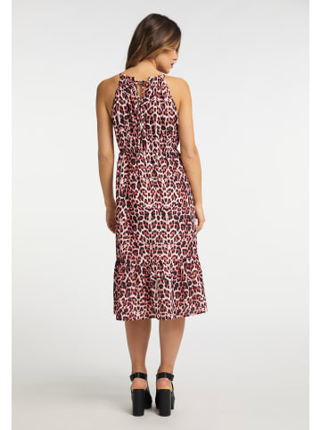 faina Damen Midikleid in Rot Leo
