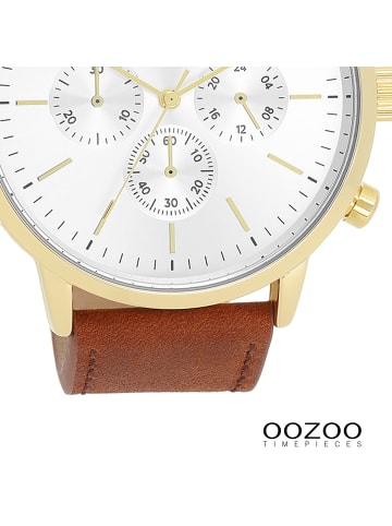 Oozoo Armbanduhr Oozoo Timepieces braun extra groß (ca. 50mm)