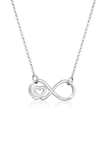 Elli Halskette 925 Sterling Silber Herz, Infinity in Silber