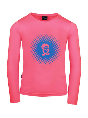 Trollkids Longsleeve "Pointillism" in Coral/Blau