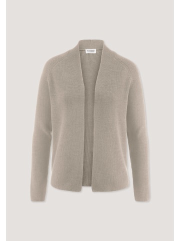 Hessnatur Hessnatur Strick Jacke Regular aus reiner Bio-Baumwolle in taupe