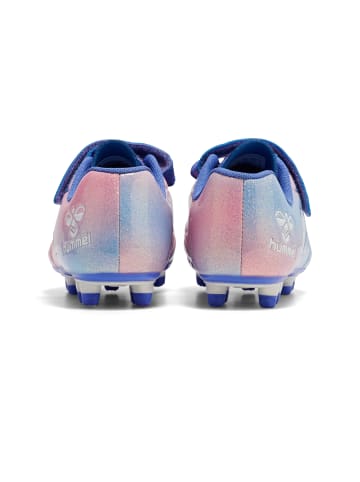 Hummel Klettverschluss Fußball Schuh Top Star in MULTI COLOUR PINK/BLUE