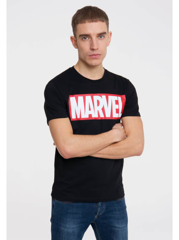 Logoshirt T-Shirt Marvel Logo in schwarz