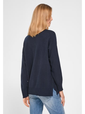 PETER HAHN Strickcashmerepullover Cashmere in navy