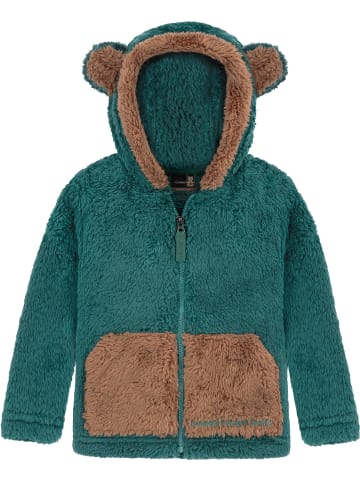 Normani Outdoor Sports Kinder Teddy Jacke „Barvas“ in Petrol