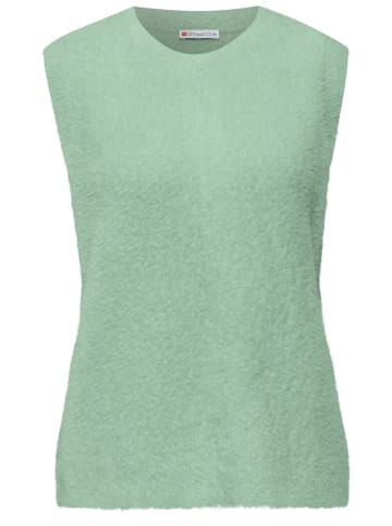 Street One Ärmelloser Pullover in Grün