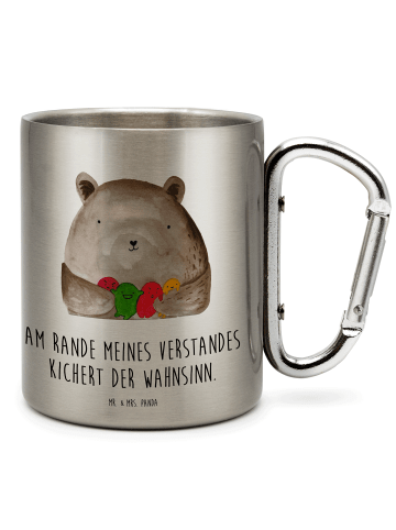 Mr. & Mrs. Panda Tasse Bär Gefühl mit Spruch in Silber