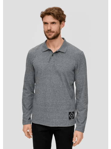 s.Oliver Polo-Shirt langarm in Grau
