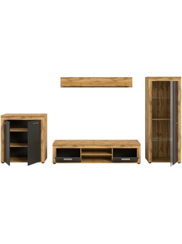 ebuy24 Regalsystem Jam (4-teilig) Grau 330 x 35 cm