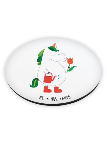 Mr. & Mrs. Panda Kühlschrankmagnet Einhorn Gärtner ohne Spruch in Weiß