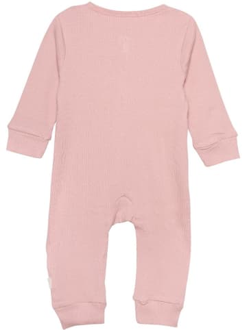 Minymo Outdoor Overall "Jumpsuit LS Rib" in Rosa