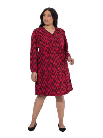 Ulla Popken Kleid in dunkel weinrot
