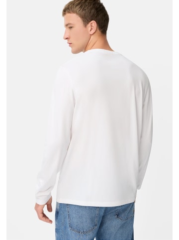 Camel Active fleXXXactive® Langarmshirt aus einem Baumwollmix in Weiß
