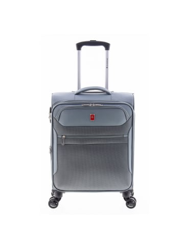 Gladiator 2000 4 Rollen Kabinentrolley 55 cm mit Dehnfalte in grey