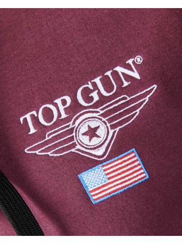 TOP GUN Kapuzenpulli TG20193130 in bordeaux