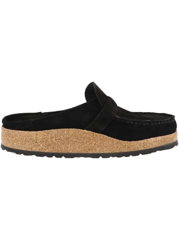 Birkenstock Clogs Buckley Veloursleder normal in schwarz