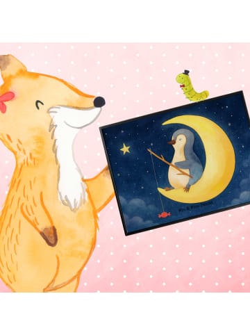 Mr. & Mrs. Panda schreibtischunterlage Pinguin Mond Design ohne ... in Weiß