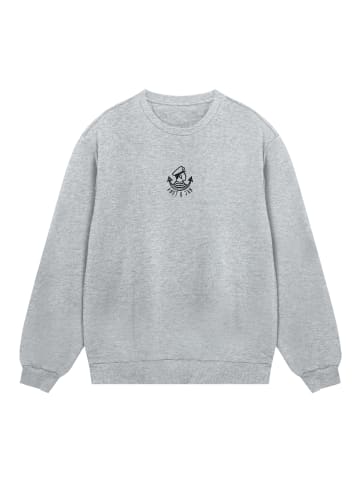 F4NT4STIC Sweatshirt Knut und Jan Scribble Logo in grau meliert