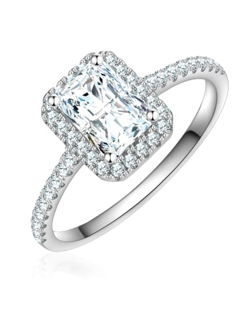 Trilani Ring aus Sterling Silber mit Zirkonia in silber