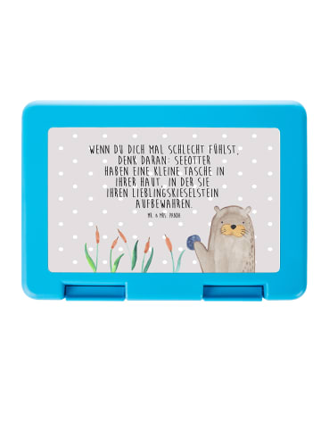 Mr. & Mrs. Panda Bento Box Otter Stein mit Spruch in Grau Pastell