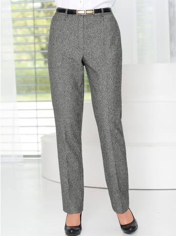 come on Bügelfaltenhose in schwarz-weiß Fil a Fil