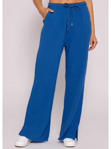 SASSYCLASSY Musselin Hose in Royalblau