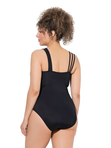 Ulla Popken Badeanzug in schwarz