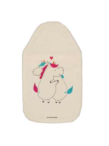 Mr. & Mrs. Panda Wärmflasche Einhorn Mitteilung ohne Spruch in Weiß