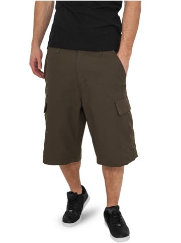 Urban Classics Short Camouflage Cargo Shorts regular/straight in Oliv