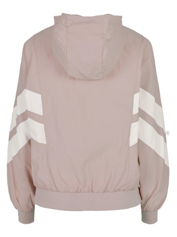 Urban Classics Urban Classics Damen Girls Crinkle Batwing Jacket in duskrose/whitesand