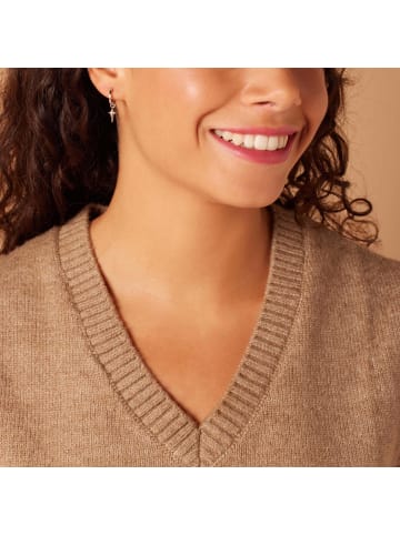 Lucardi 925 Silber Ohrringe Stern