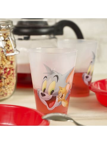 Geda Labels Trinkbecher Tom & Jerry 4er Set in Weiß - 300ml
