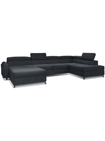 MF Design Joseppe Recamiere Rechts in Anthrazit -  (L) 200 x (B) 360 x (H) 92 cm