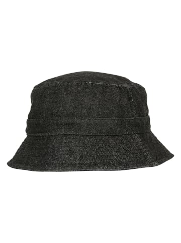  Flexfit  Flexfit Unisex Denim Bucket Hat in black/grey