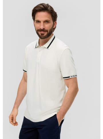 s.Oliver Polo-Shirt kurzarm in Weiß