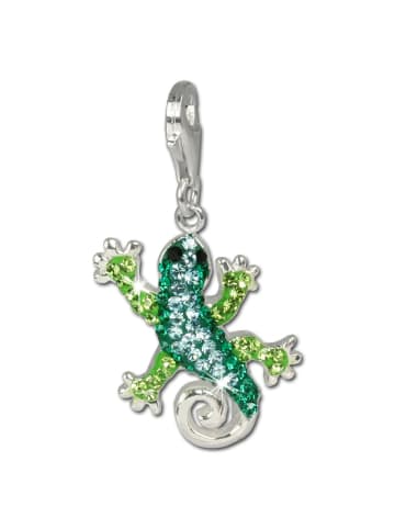 SilberDream Anhänger Silber 925 Sterling Silber Gecko shiny Charmsanhänger