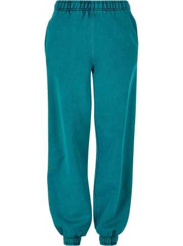 Urban Classics Urban Classics Damen Ladies High Waist Stone Washed Sweat Pants in watergreen