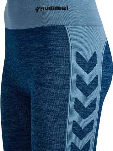 Hummel Sportshorts "Clea Seamless Cycling Shorts" in Blau