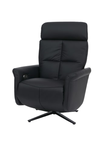 MCW Relaxsessel L10 elektrisch verstellbar Voll-Leder, Schwarz