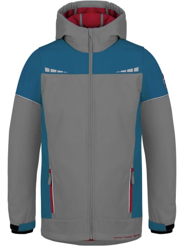 Normani Outdoor Sports Kinder Softshelljacke Galway in Grau/Blau/Rot