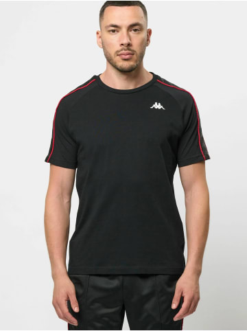 Kappa T-shirt KM222 BANDA COEN SLIM in Black-Racing Red