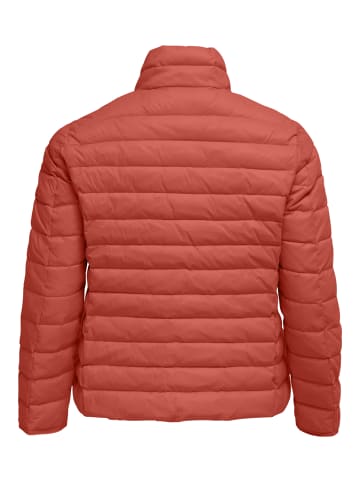 ONLY Carmakoma Wattierte Puffer Stepp Übergangsjacke Plus Size Übergrößen in Rot